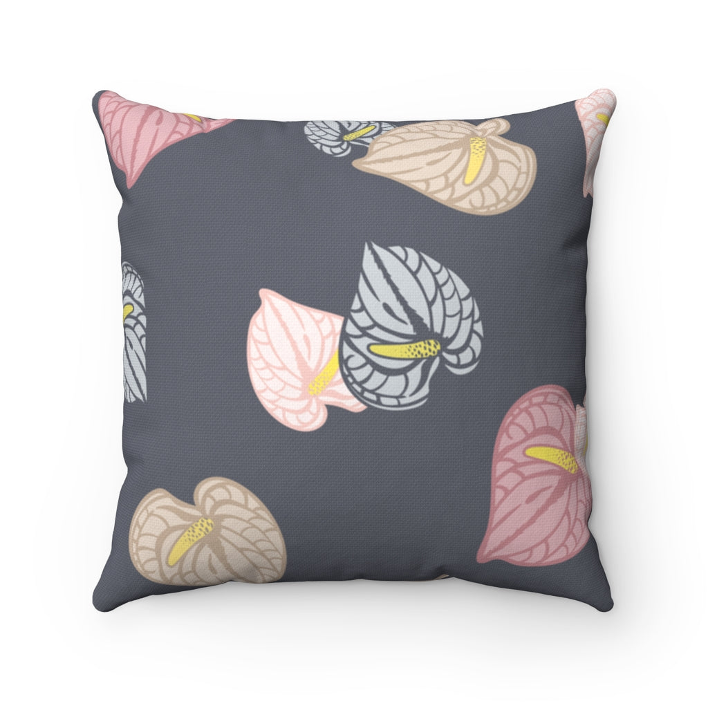 Throw Pillow Cover- Anthuriums Abound Night Sunset