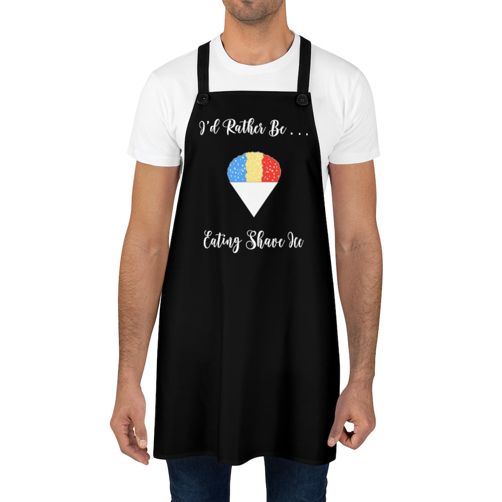 Apron- I'd Rather Be Eating Shave Ice (Snow Cone)