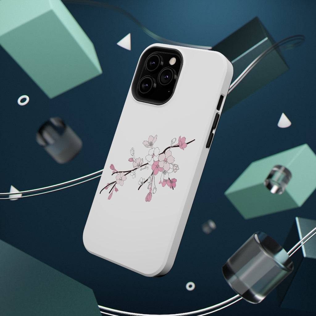 Sakura Blooms on White