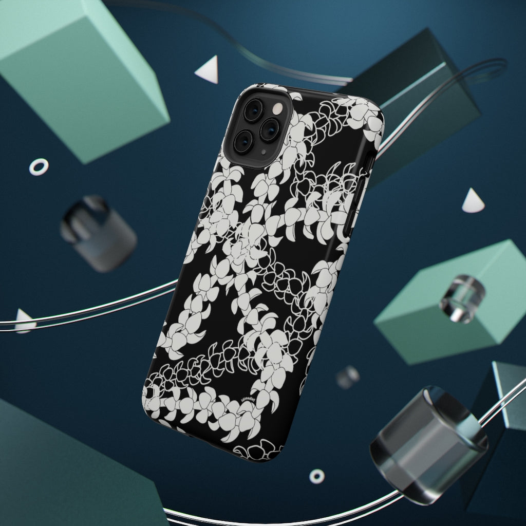 Puakenikeni Curvilinear Lei (Black)