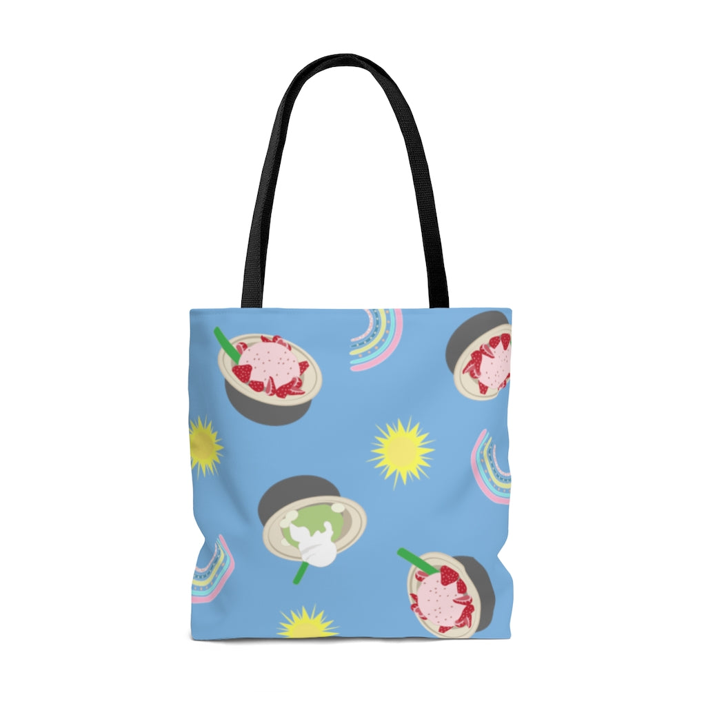 Tote bag- Shave Ice and Rainbows (Blue Skies)