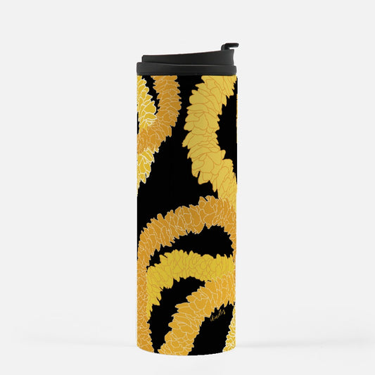 Thermal Tumbler 16 oz- Ilima Lei (Black)