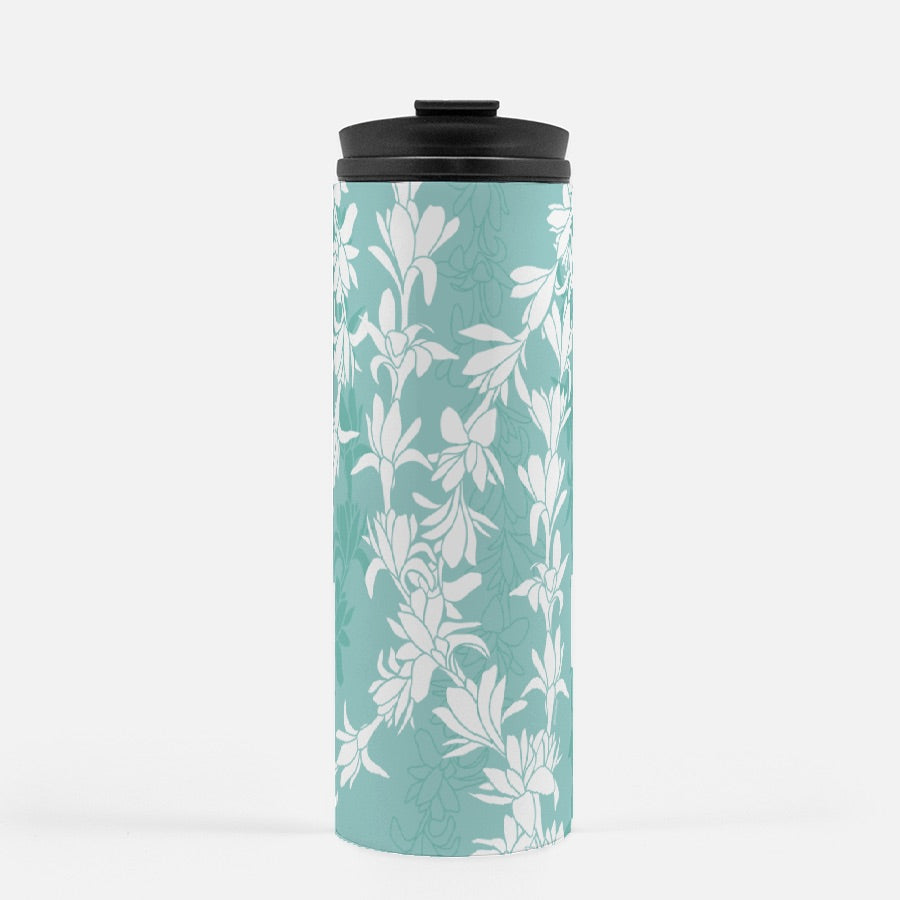 Thermal Tumbler 16 oz- Tuberoses for Nohea (Seafoam)