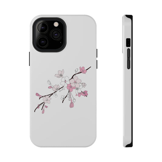 Sakura Blooms on White