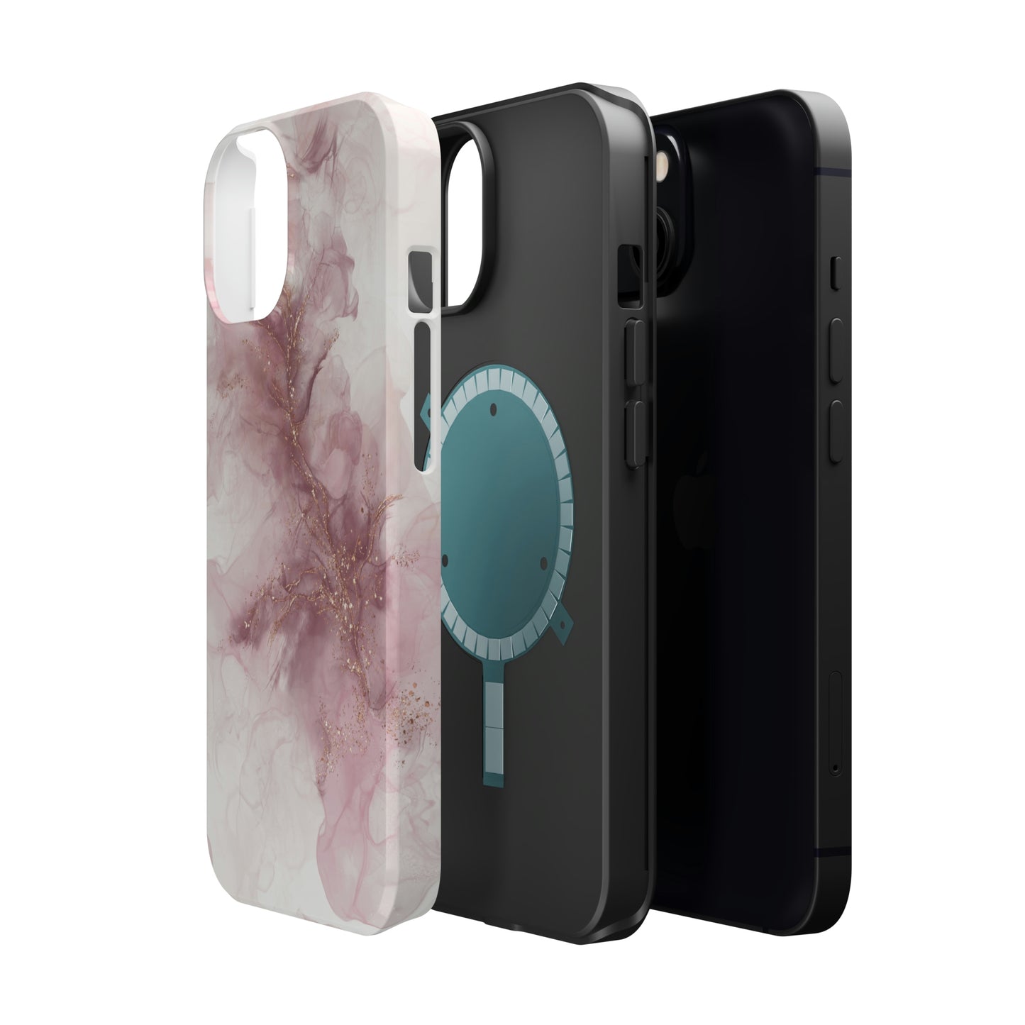 Pink Geode Alcohol Ink Art, MagSafe