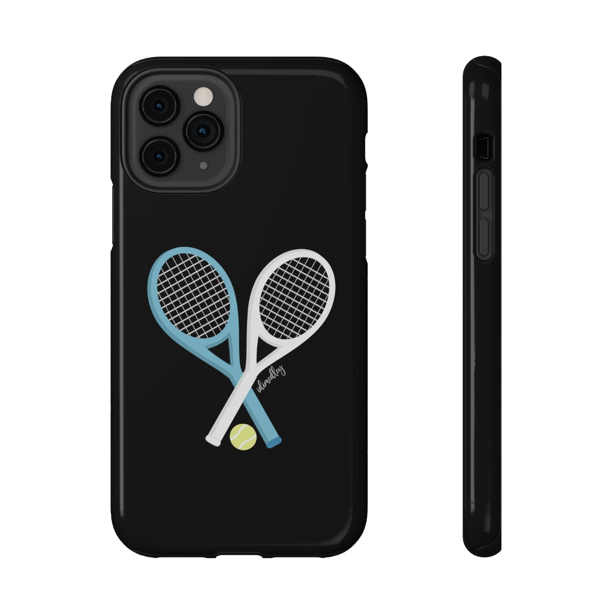 Tennis Racket Crossing (Black)