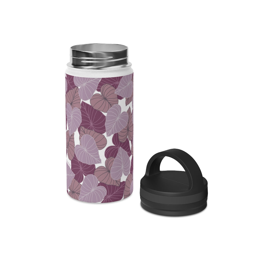 Water Bottle, 3 sizes, Stainless Steel with Handle Lid- Kalo Pinks