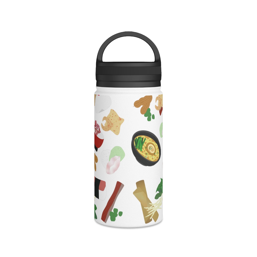 Water Bottle, 3 sizes, Stainless Steel with Handle Lid- Broke Da Mouth