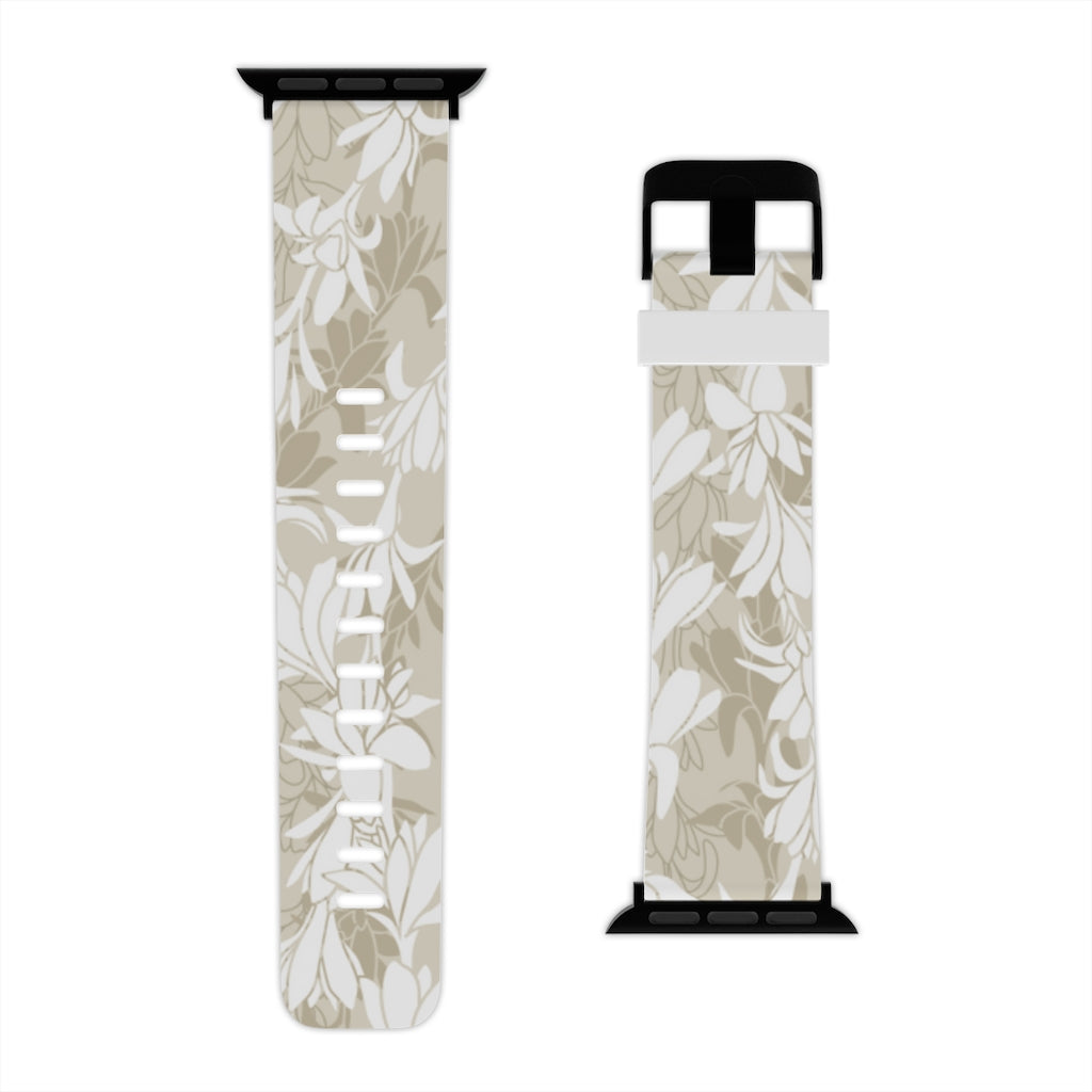 Watch Band for Apple Watch- Tuberoses for Nohea (Sand)