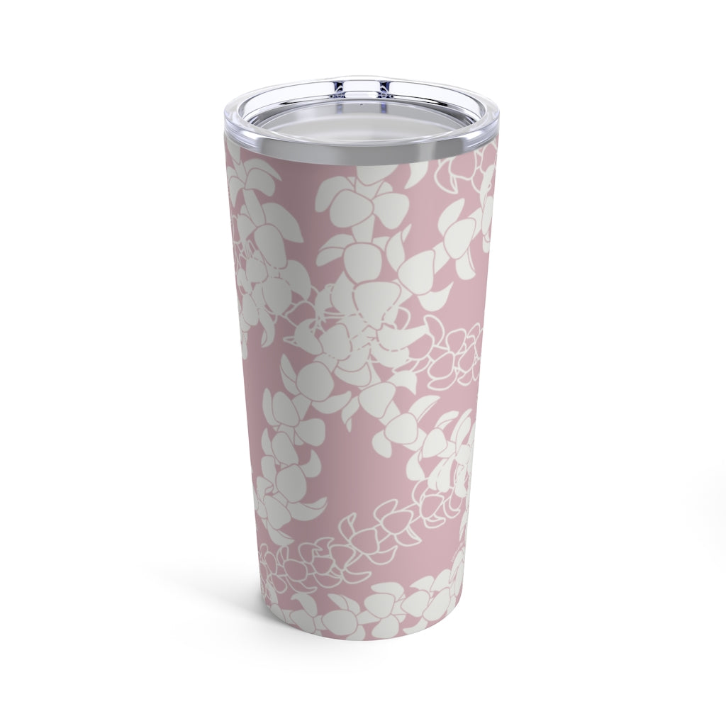 Tumbler 20oz- Puakenikeni Curvilinear Lei (Rosey Pink)