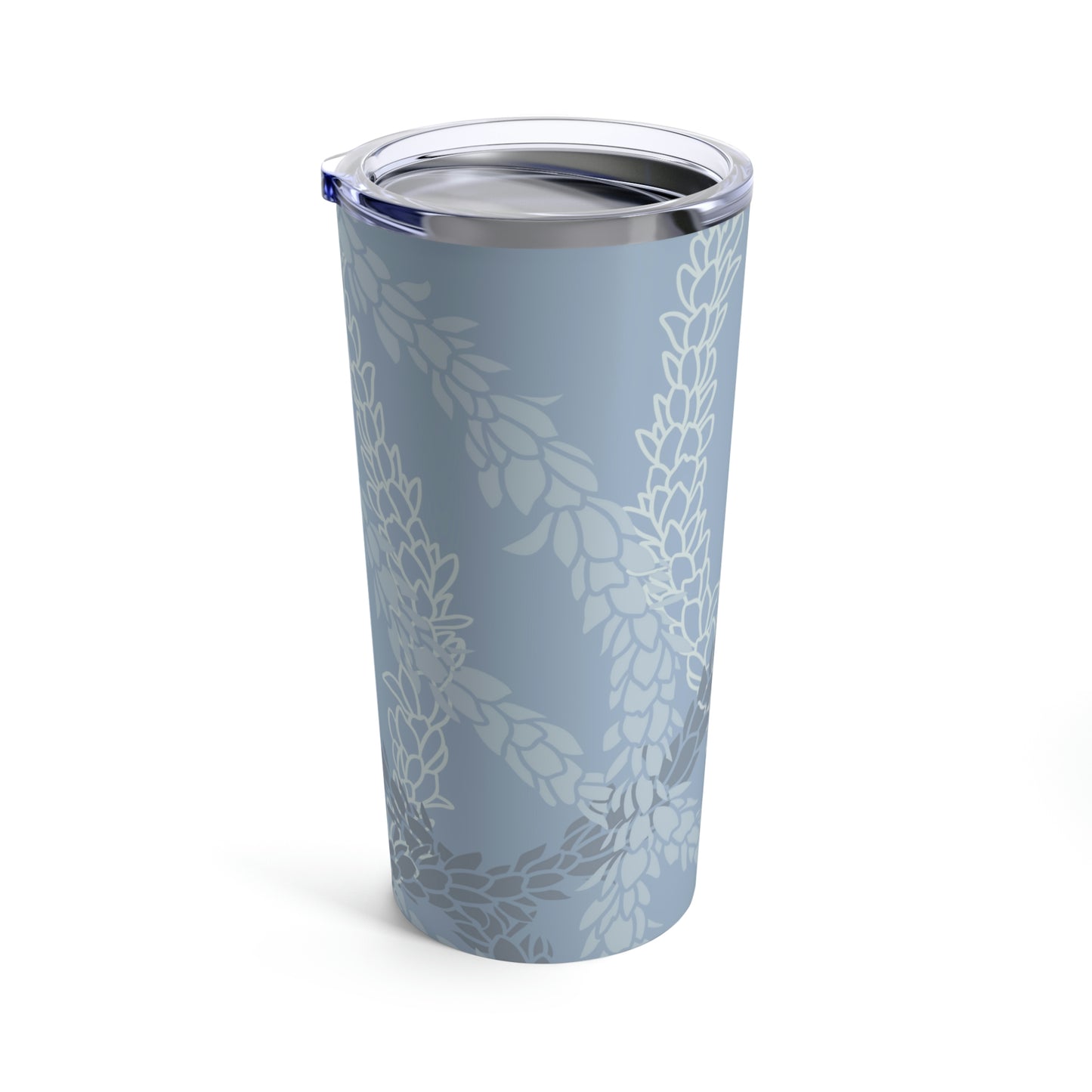 Tumbler 20oz- Pikake Wishes (Cyan Blue)