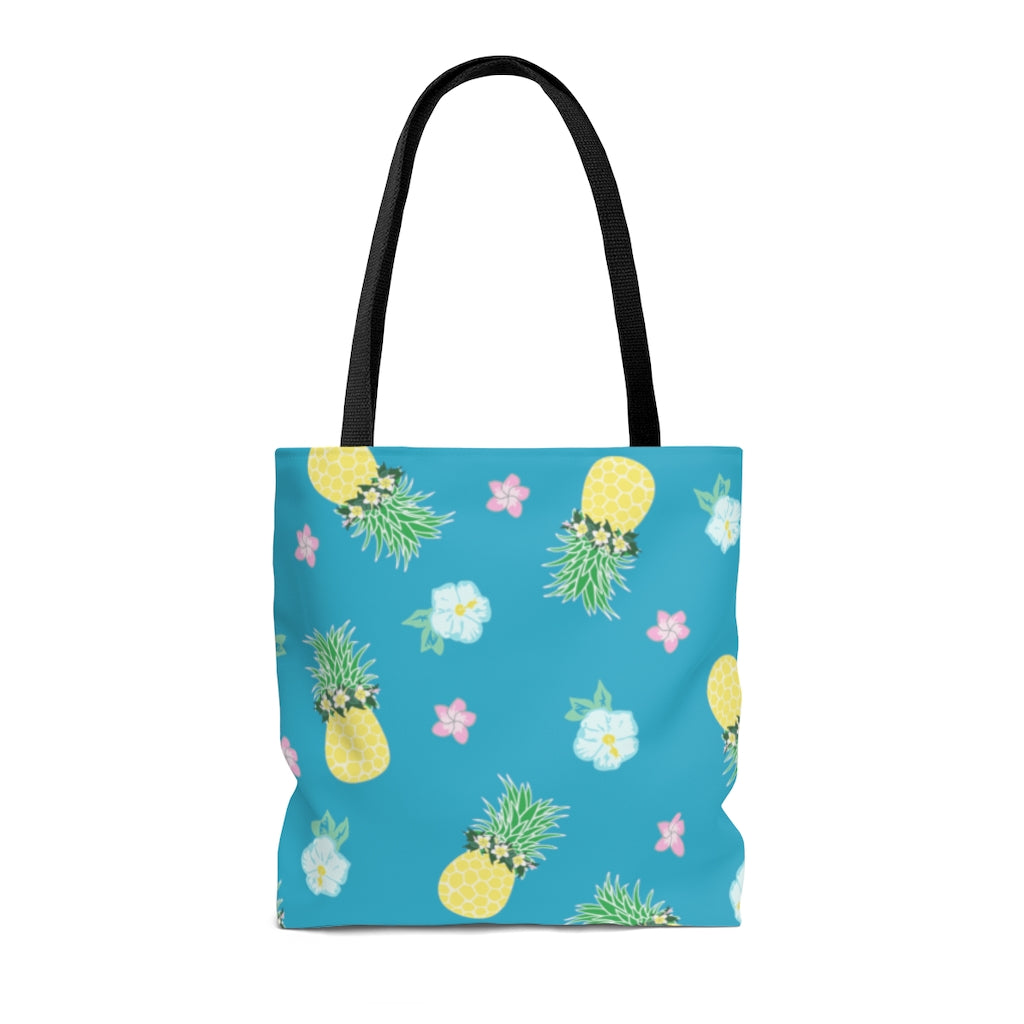 Tote bag- Pineapple Party (Blue Lagoon)