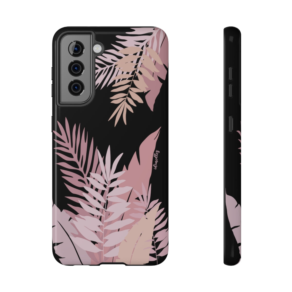 Whispering Leaves (Pink and Black)