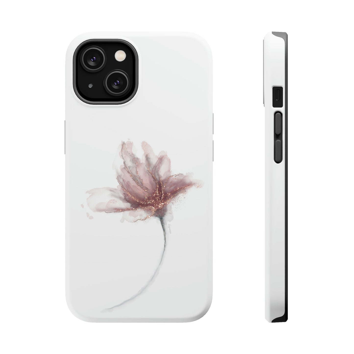 Flower Alcohol Ink Art (White), MagSafe