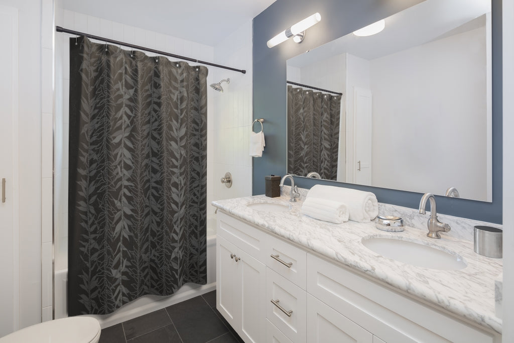 Shower Curtain- Ti Leaf Lucky Leis (Shadows)