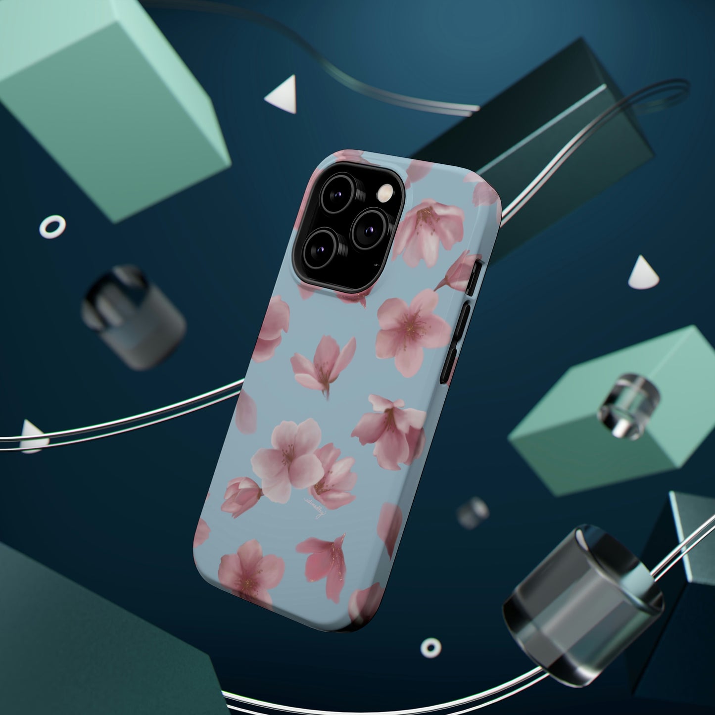 Sakura Cherry Blossoms in Spring (Light Blue), MagSafe