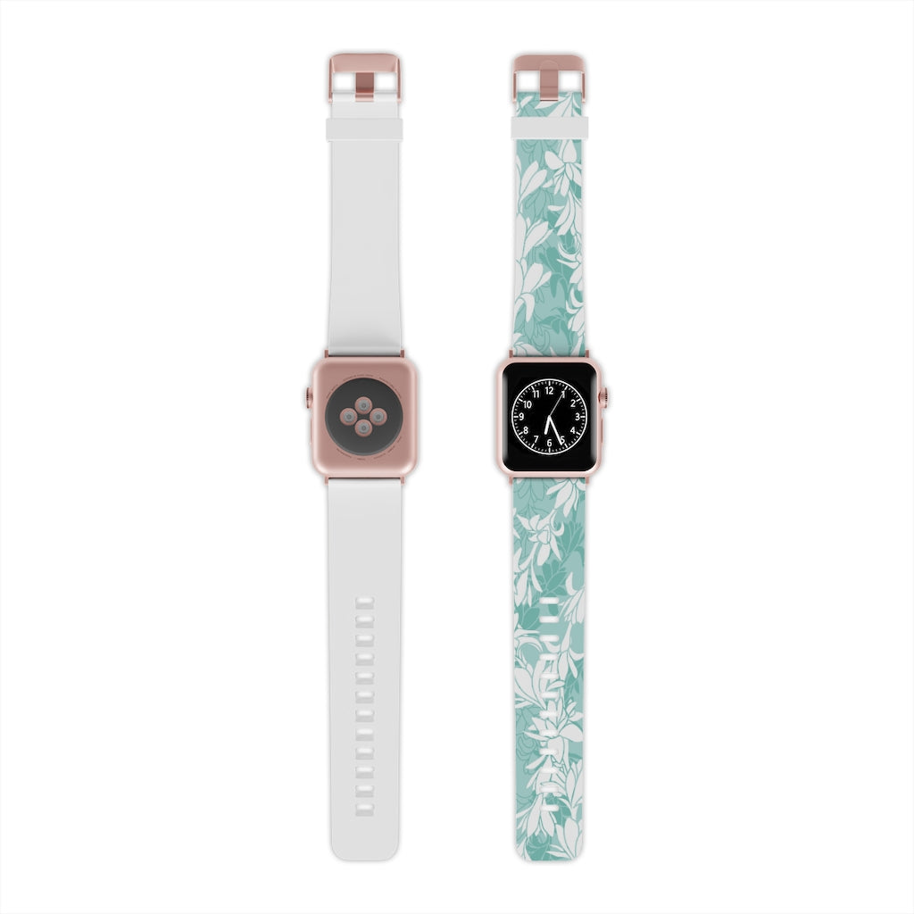 Watch Band for Apple Watch- Tuberoses for Nohea (Seafoam)