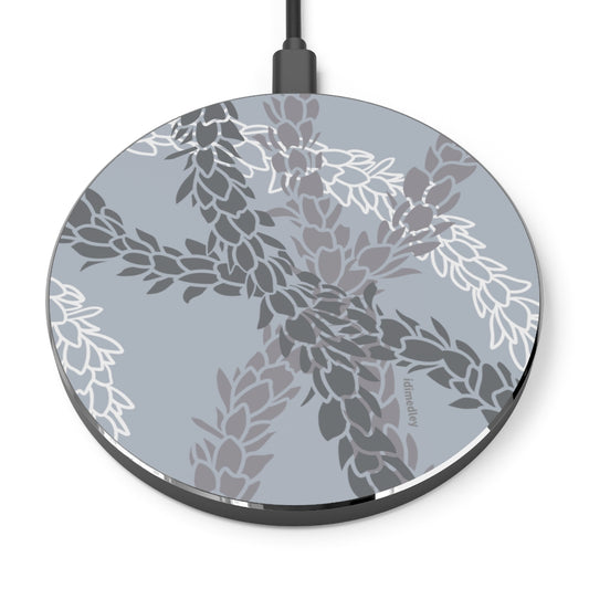 Wireless Charger- Pikake Wishes (Gray)