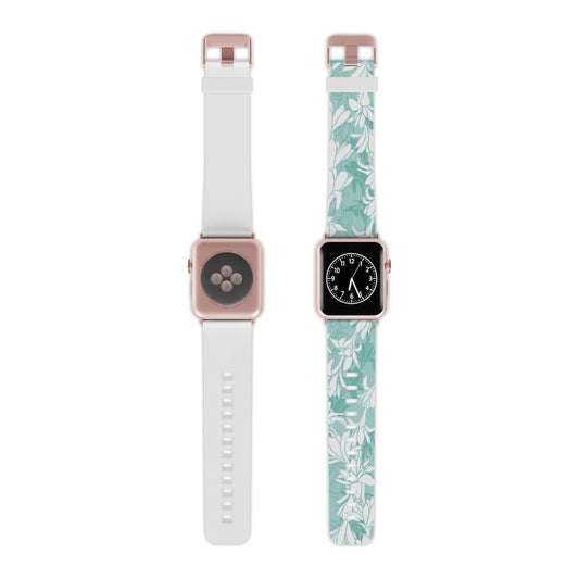 Watch Band for Apple Watch- Tuberoses for Nohea (Seafoam)