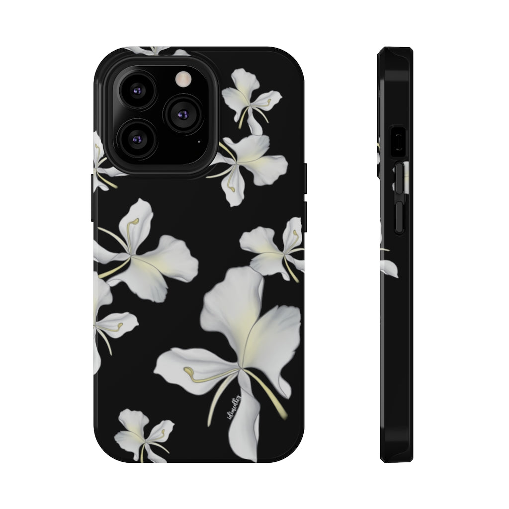 Awapuhi Butterfly Ginger Flower Falling (Black)
