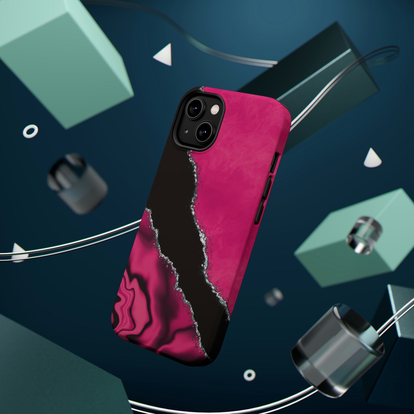 Marble Art Hot Pink Geode, MagSafe