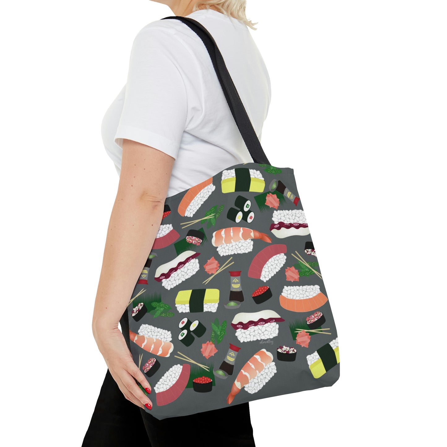 Tote bag- Sushi Lovers (Gray)