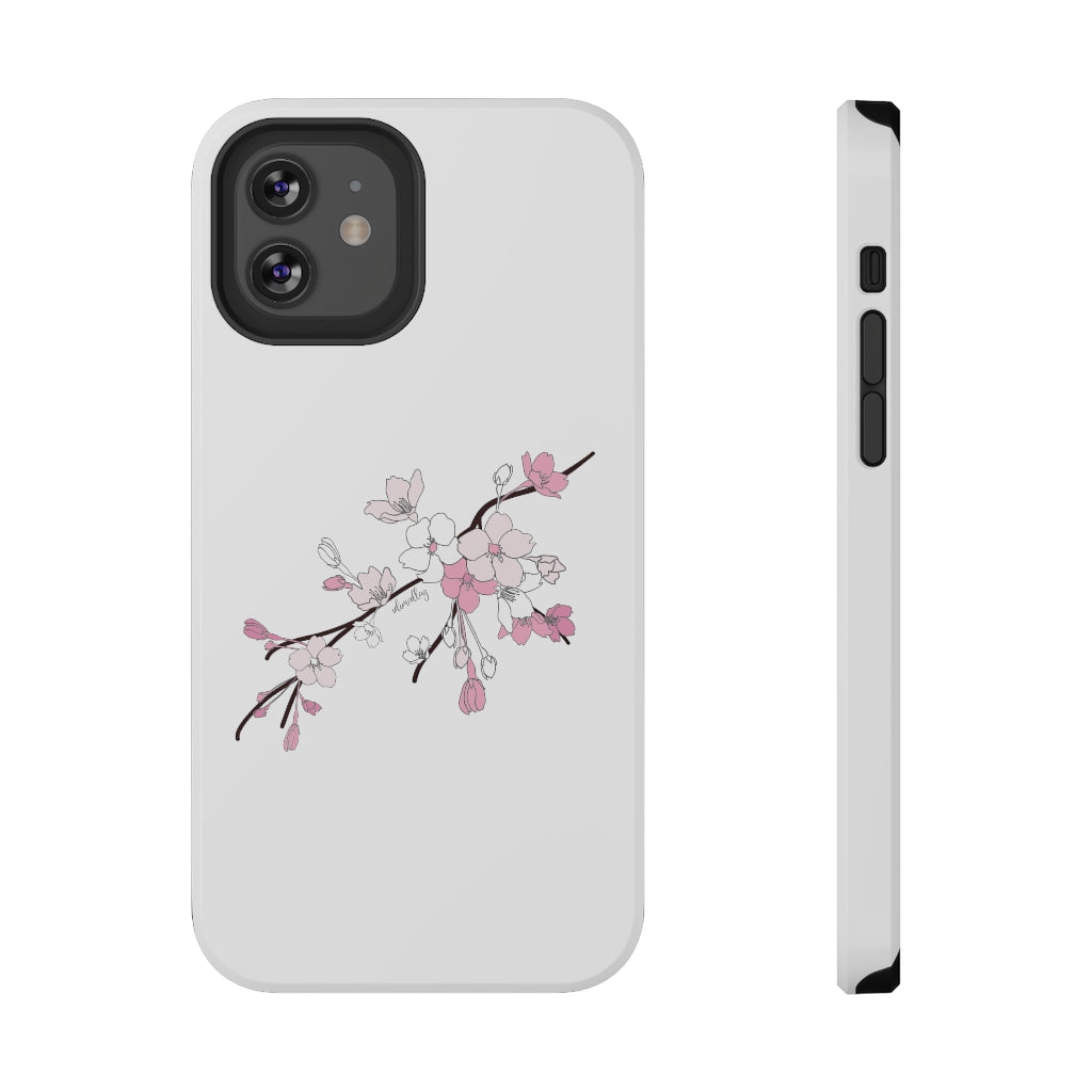 Sakura Blooms on White