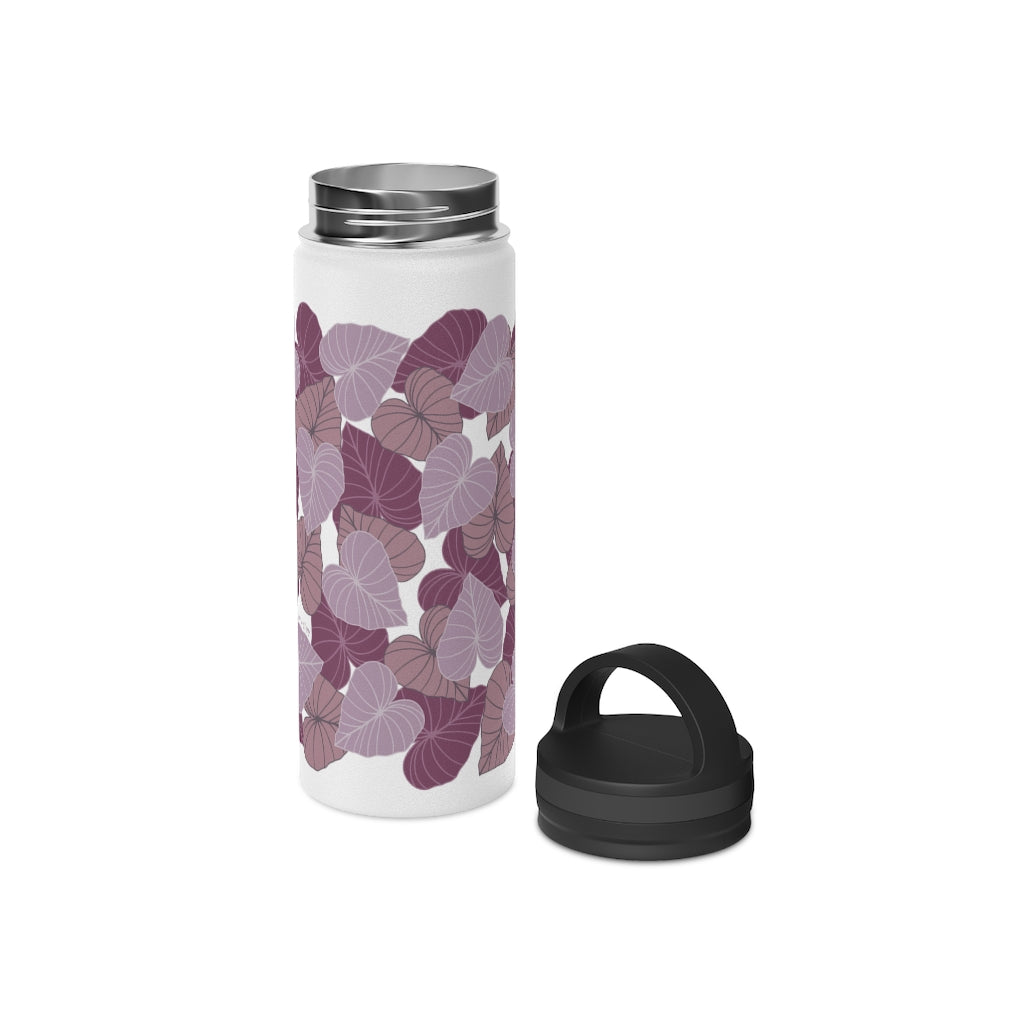 Water Bottle, 3 sizes, Stainless Steel with Handle Lid- Kalo Pinks