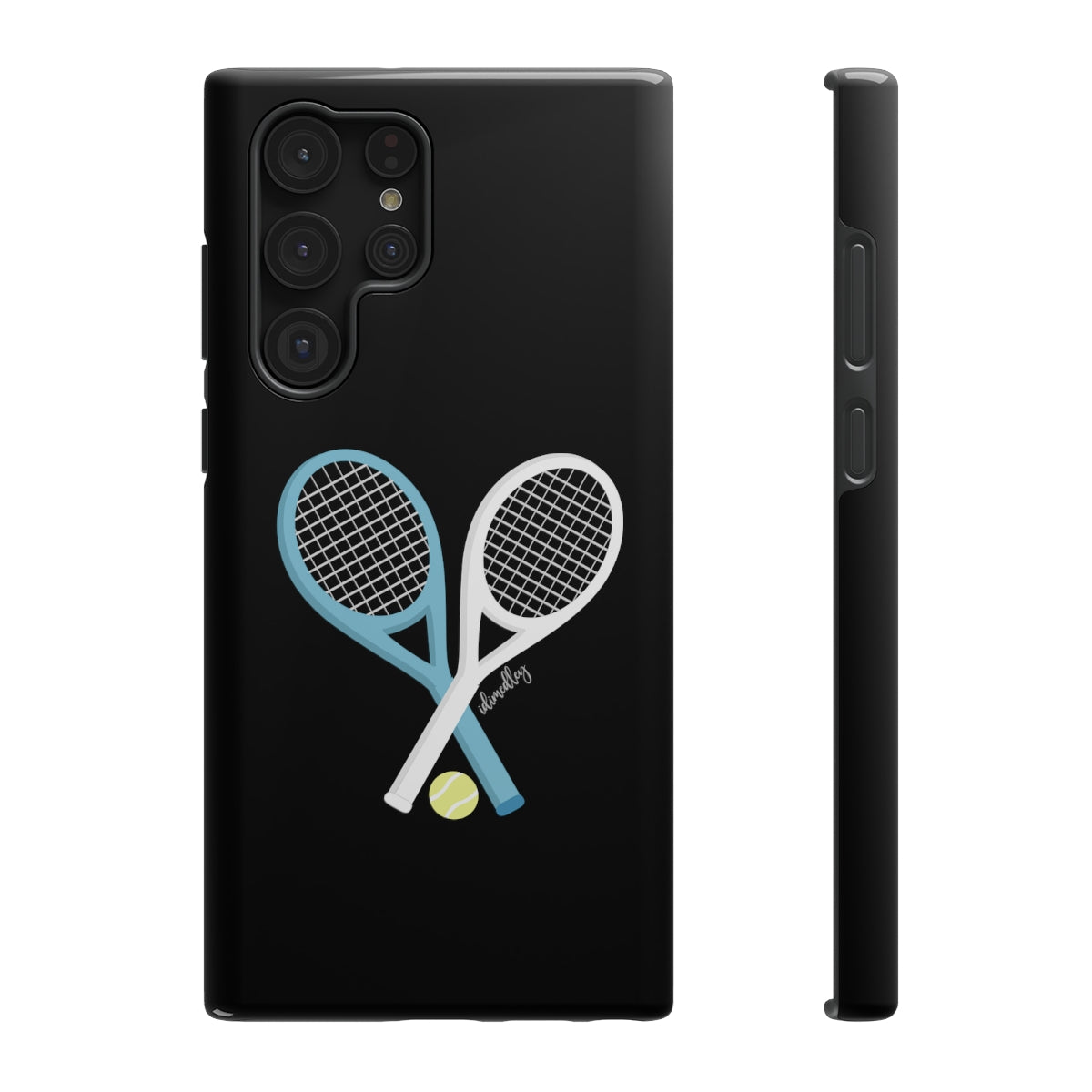 Tennis Racket Crossing (Black)