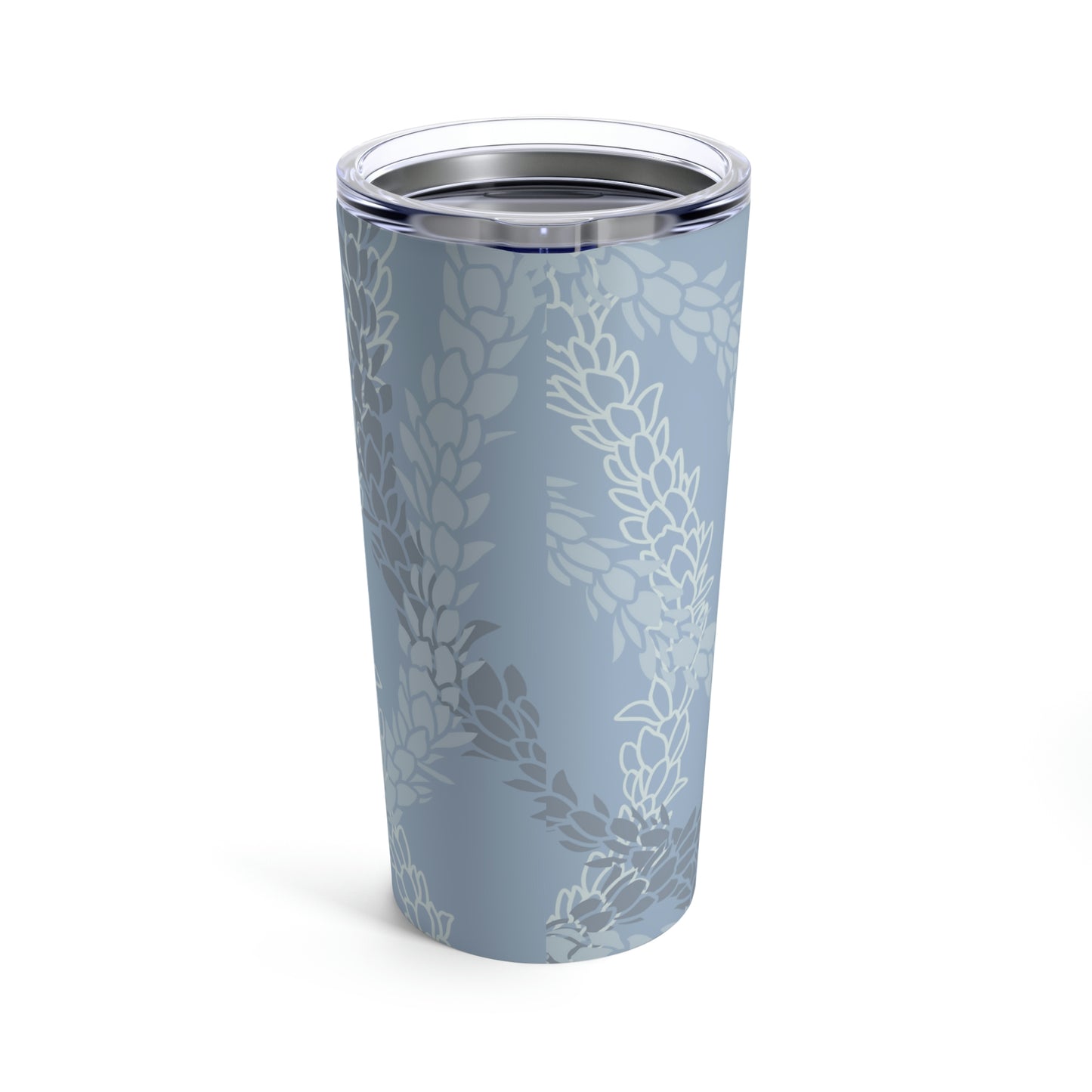 Tumbler 20oz- Pikake Wishes (Cyan Blue)
