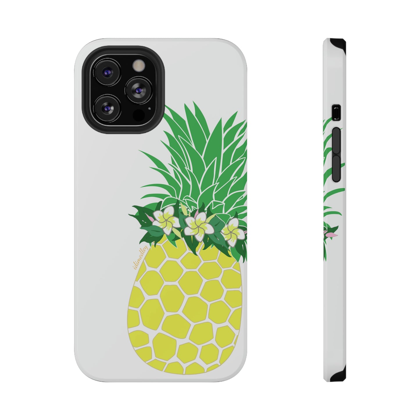 Pineapple with Plumeria Flower Haku Lei Po’o