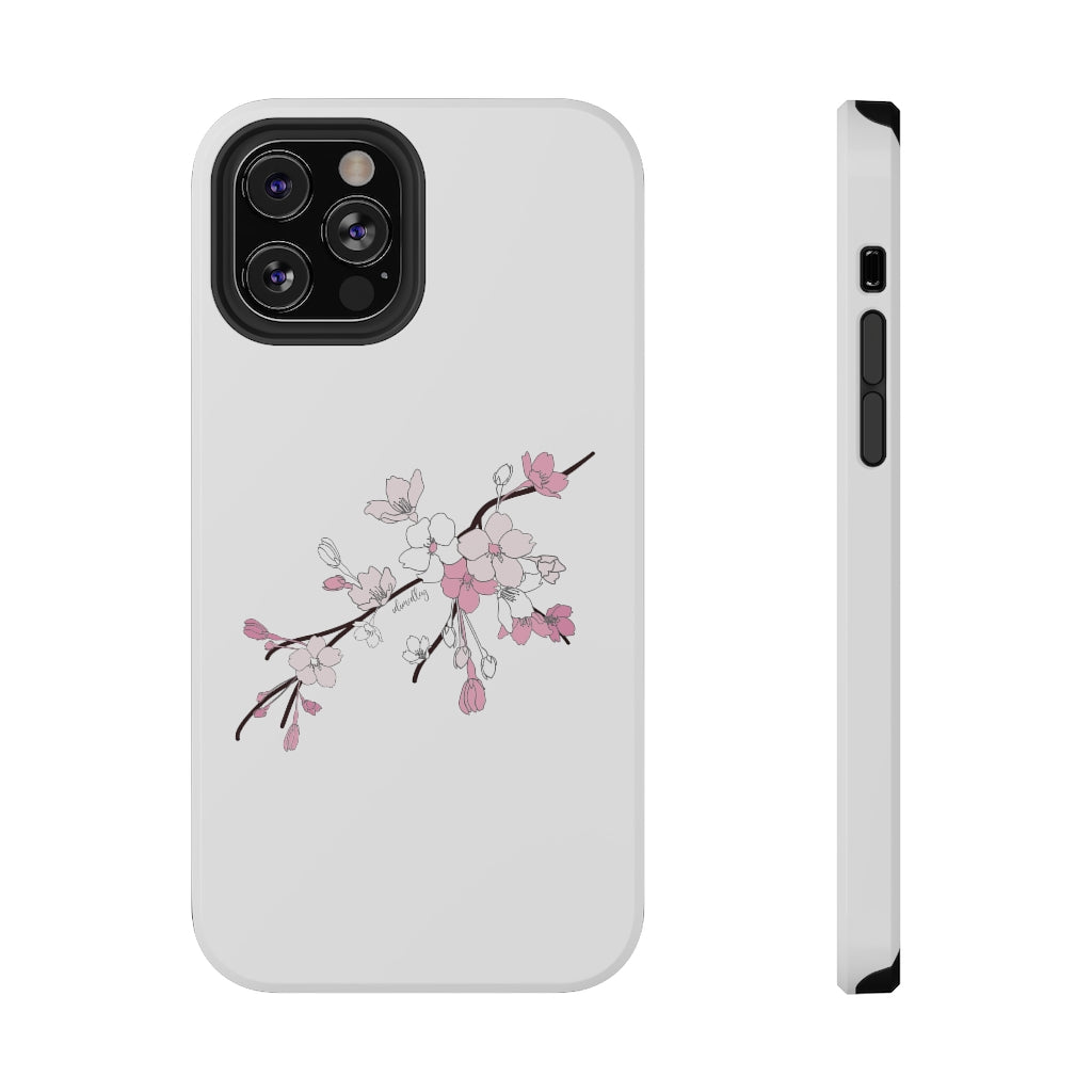 Sakura Blooms on White