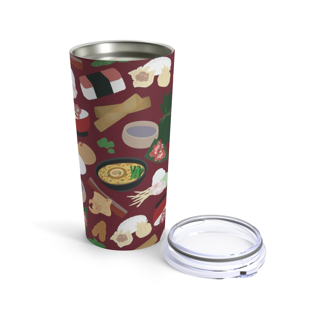 Tumbler 20oz- Broke Da Mouth (Maroon)