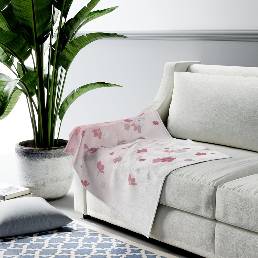 Velveteen Blanket- Falling Sakura