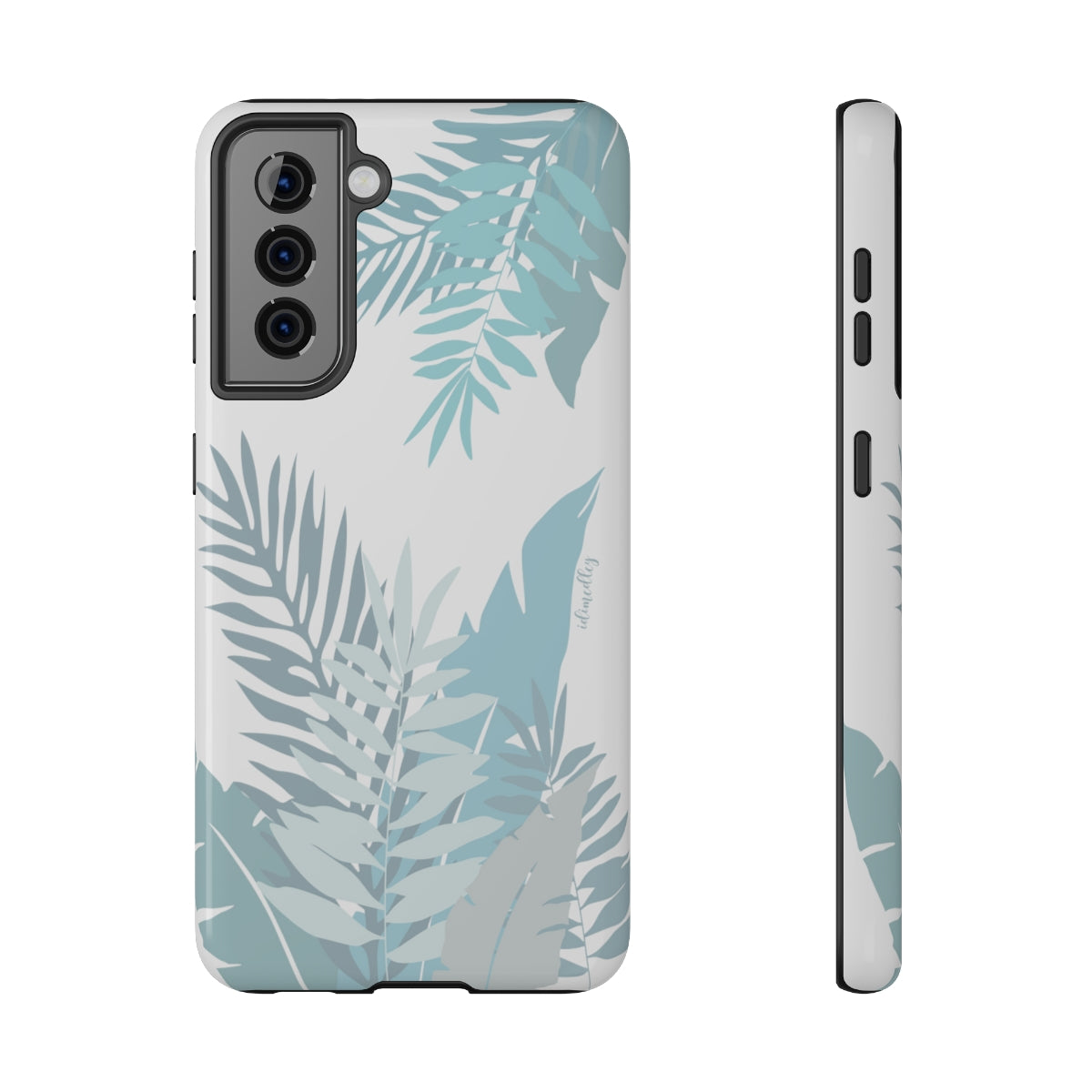 Whispering Leaves (Blue and White)