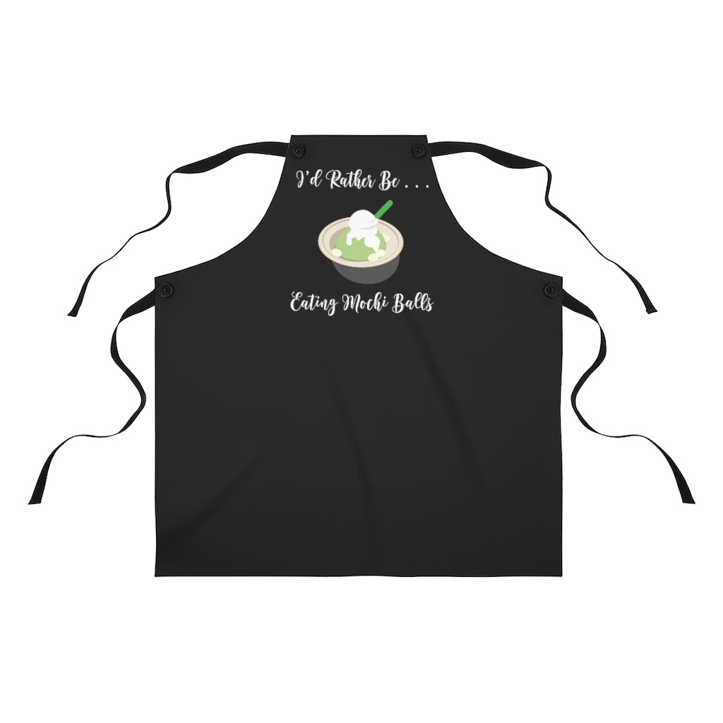 Apron- I'd Rather Be Eating Mochi Balls