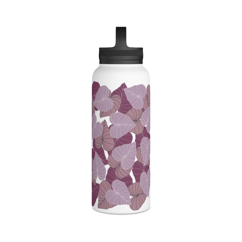 Water Bottle, 3 sizes, Stainless Steel with Handle Lid- Kalo Pinks