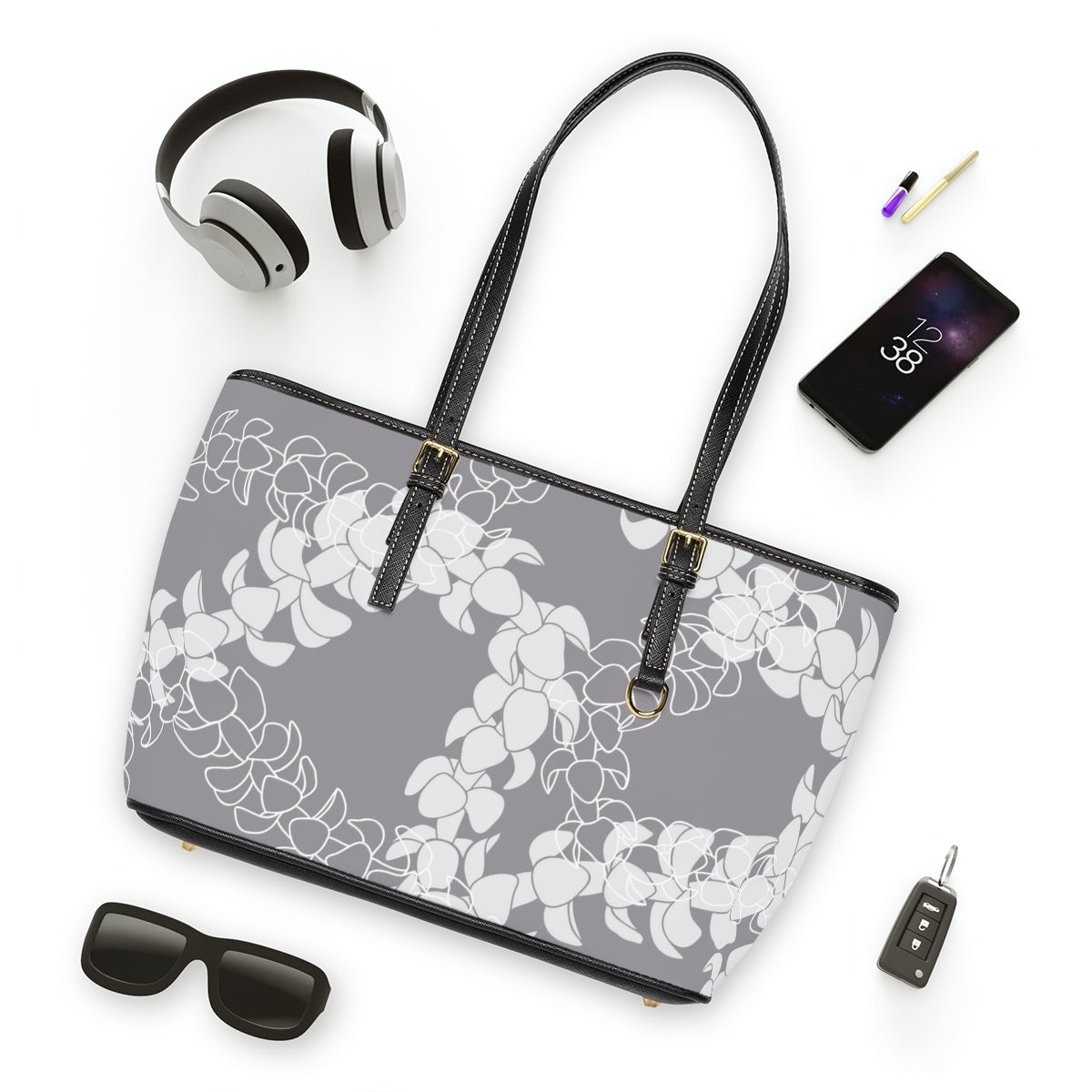 Shoulder Bag- Puakenikeni Curvilinear Lei (Poi-ish)