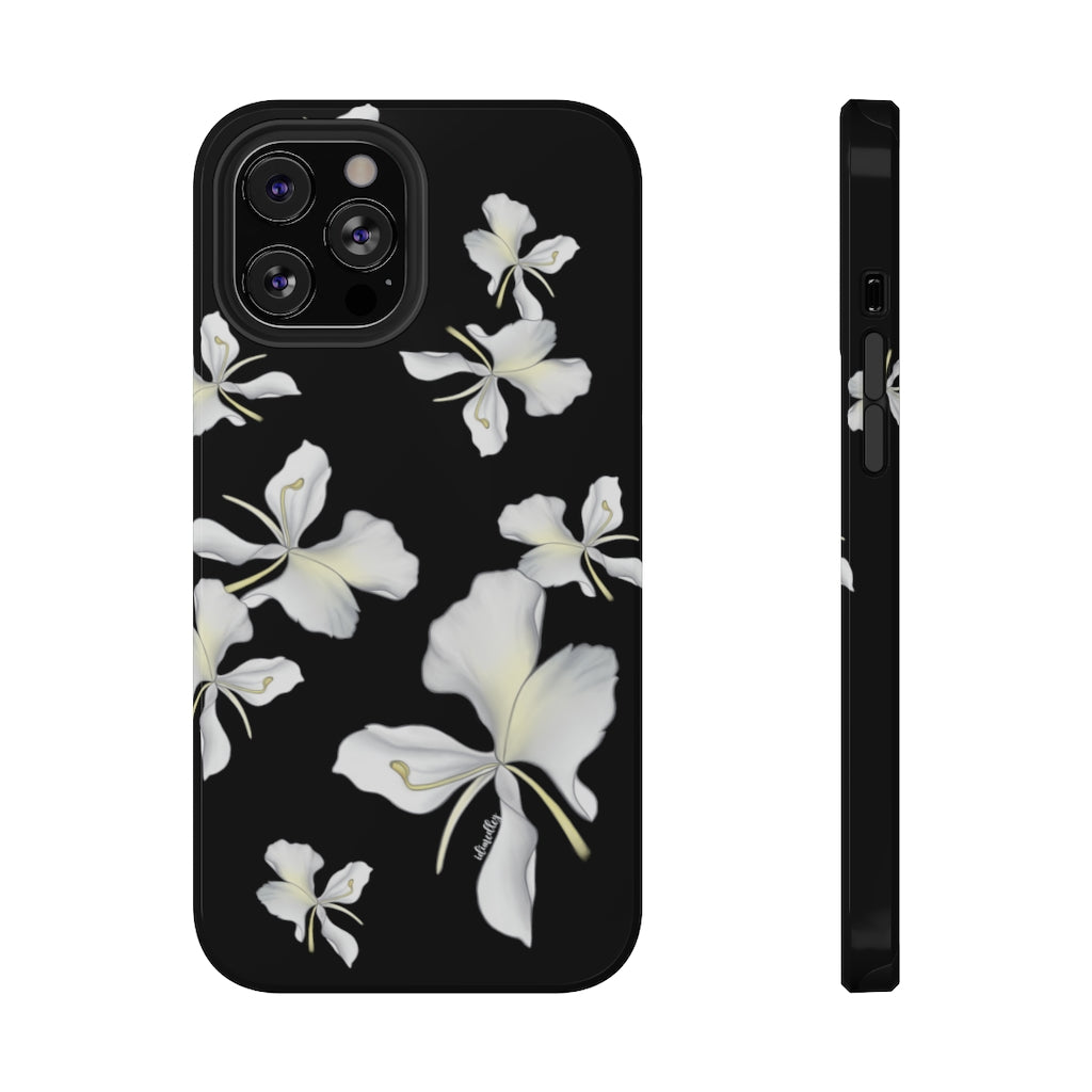 Awapuhi Butterfly Ginger Flower Falling (Black)