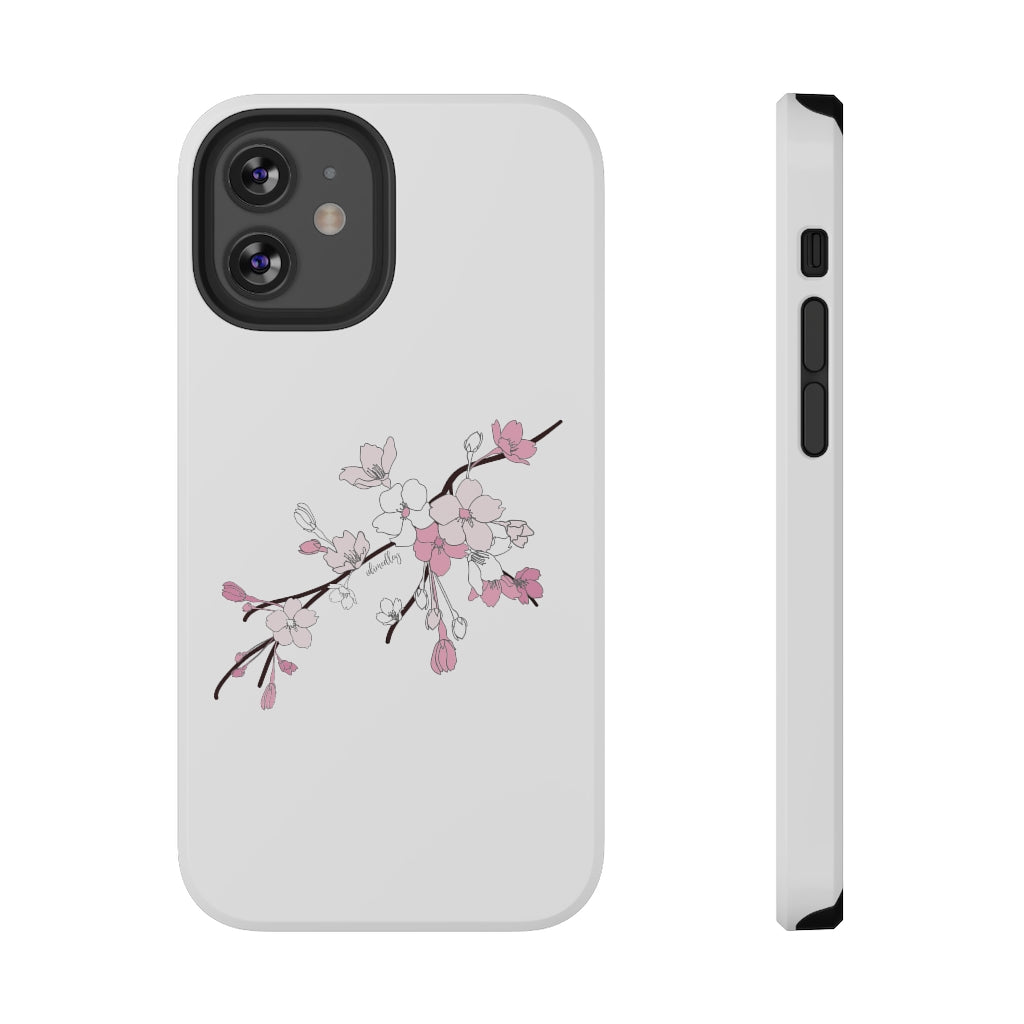 Sakura Blooms on White