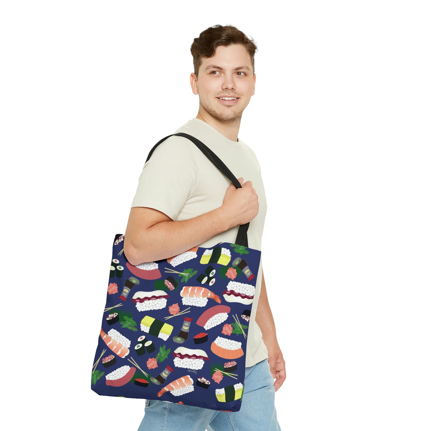 Tote bag- Sushi Lovers (Blue)
