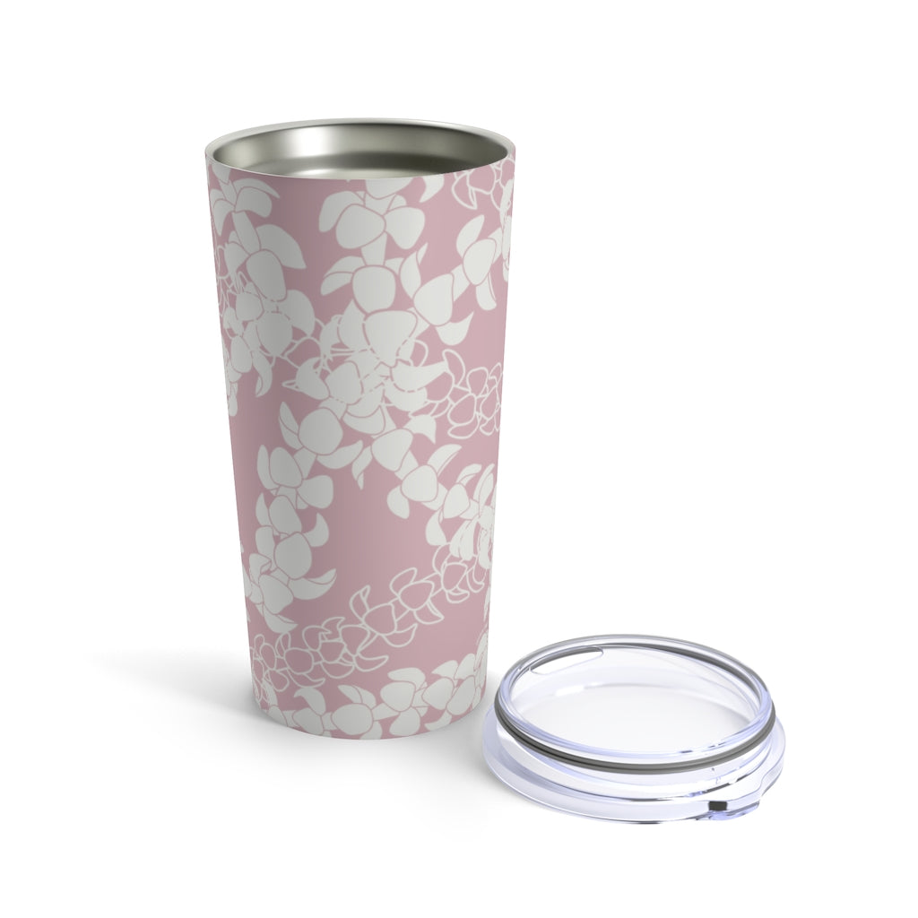 Tumbler 20oz- Puakenikeni Curvilinear Lei (Rosey Pink)
