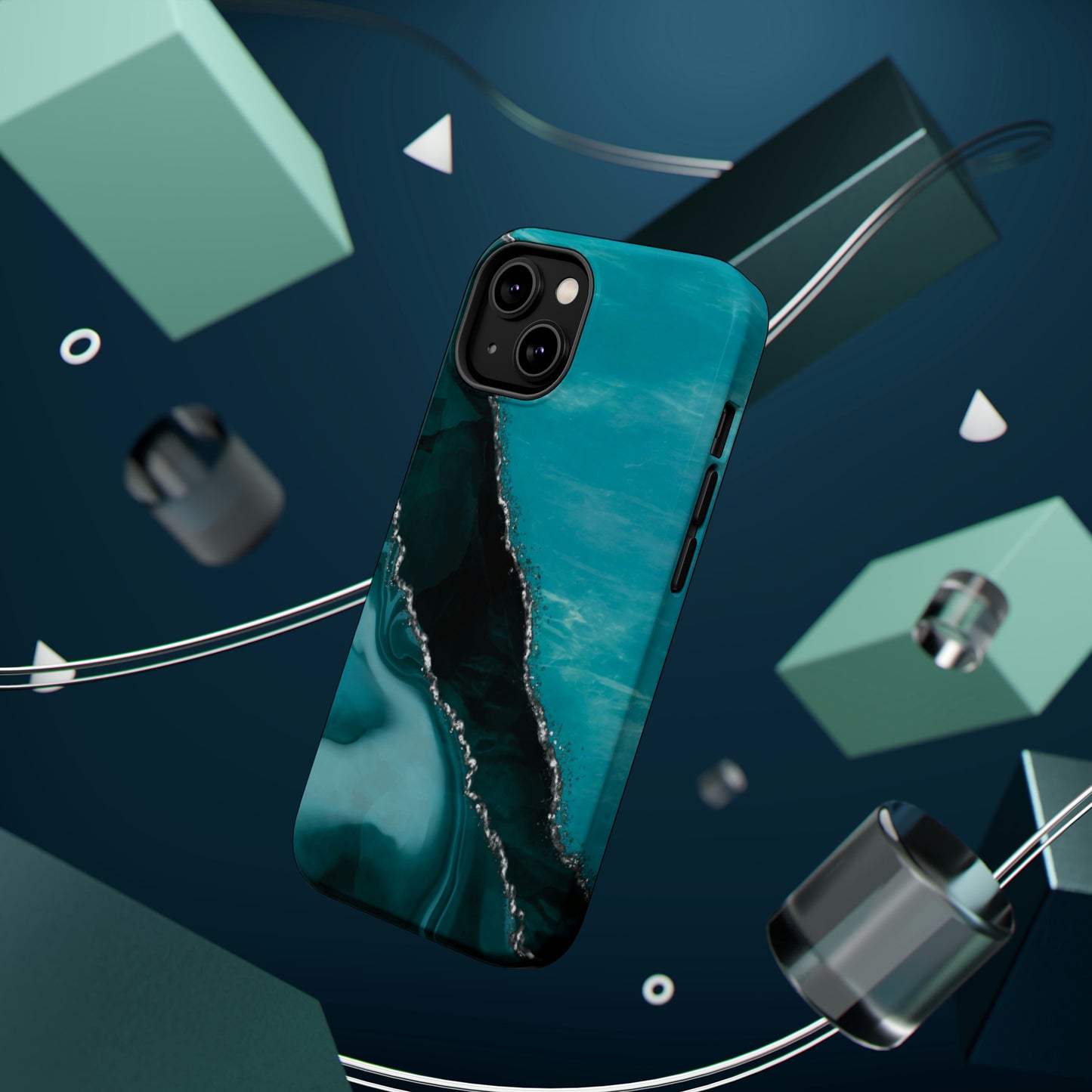 Marble Art Turquoise Geode, MagSafe