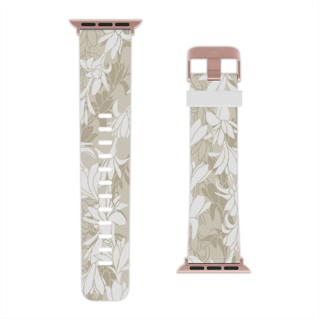 Watch Band for Apple Watch- Tuberoses for Nohea (Sand)