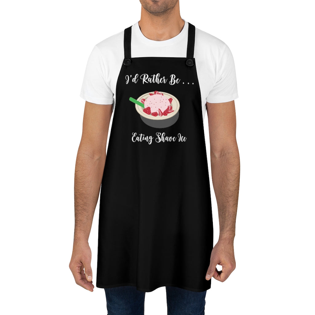 Apron- I'd Rather Be Eating Shave Ice (Bowl)