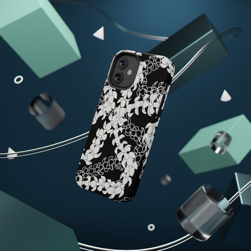 Puakenikeni Curvilinear Lei (Black)