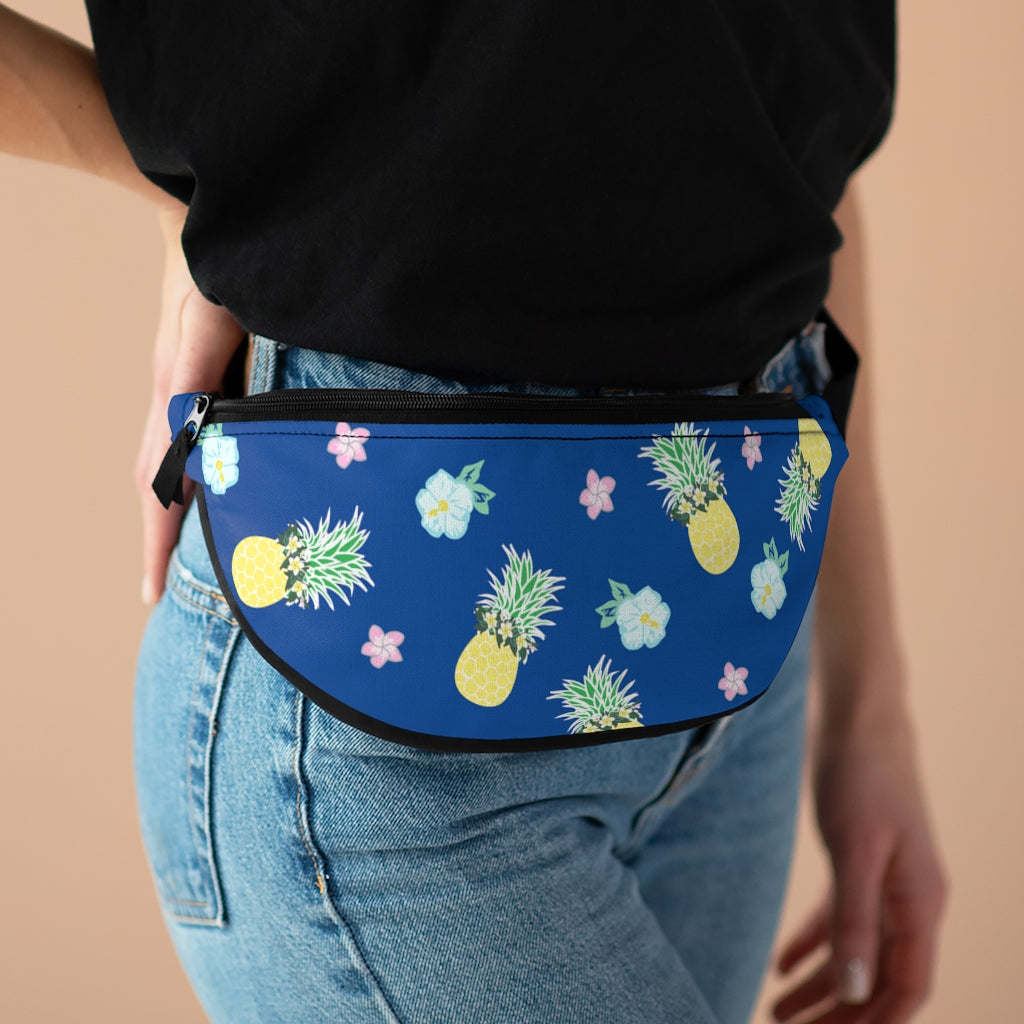 Waist/Hip/Shoulder Pack- Pineapple Party (Deep Blue Sea)