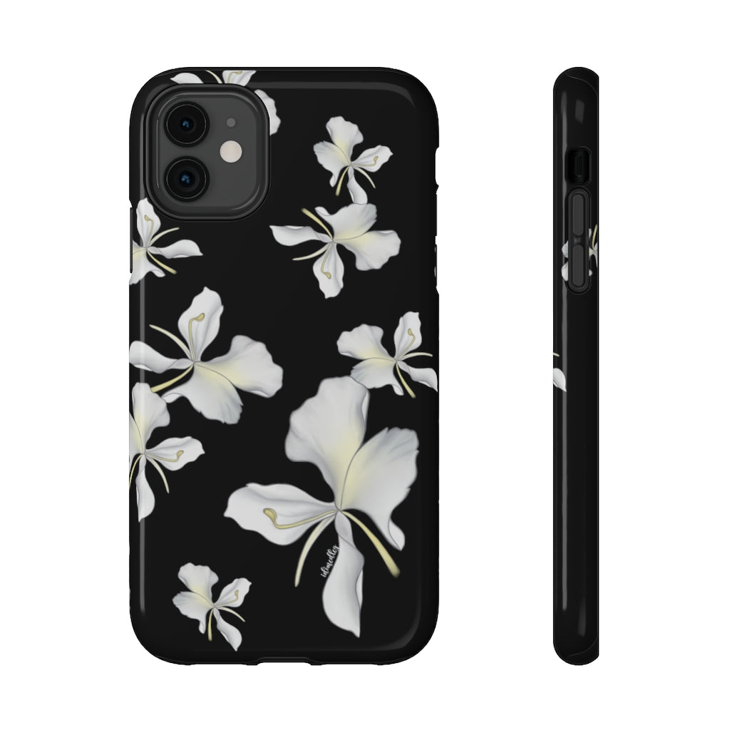 Awapuhi Butterfly Ginger Flower Falling (Black)