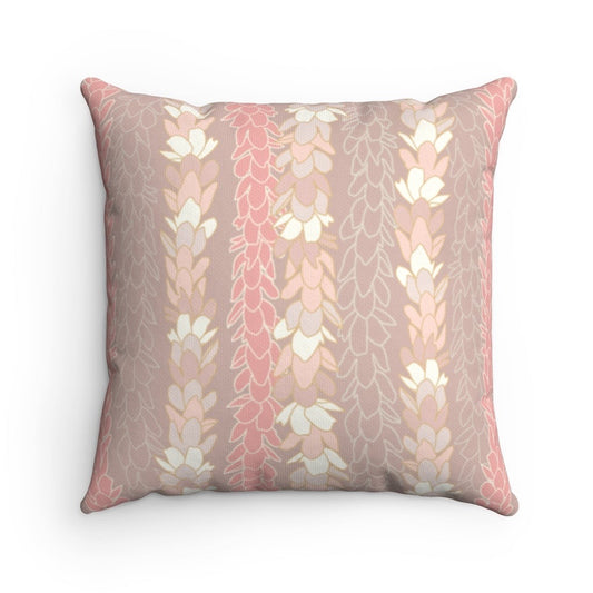 Canvas Throw Pillow Case - Pakalana Stringing Peach