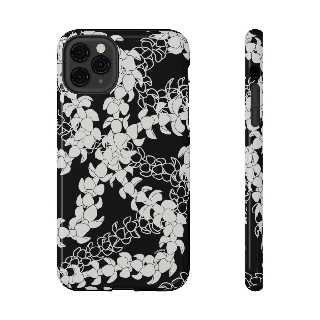 Puakenikeni Curvilinear Lei (Black)
